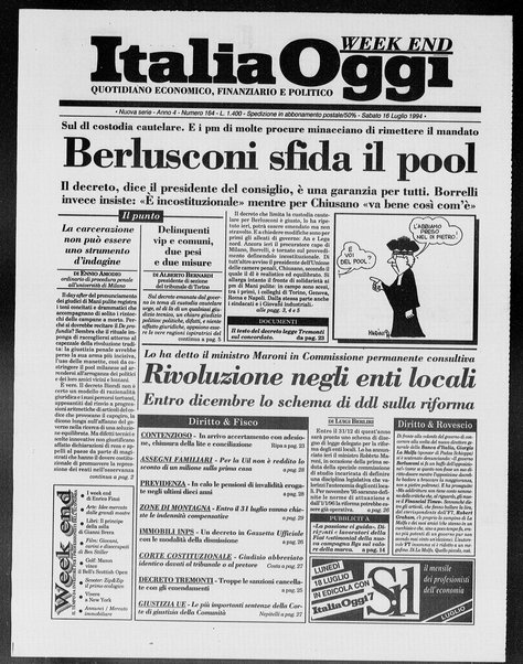 Italia oggi : quotidiano di economia finanza e politica